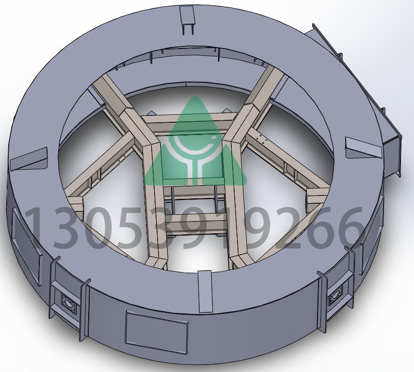 Double chamber lime kiln ash unloading assembly