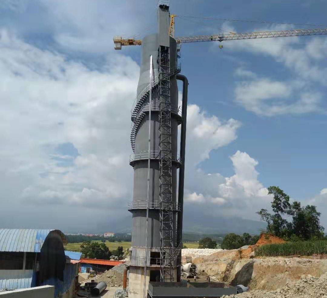 Mechanized environmental protection vertical kiln lime kiln